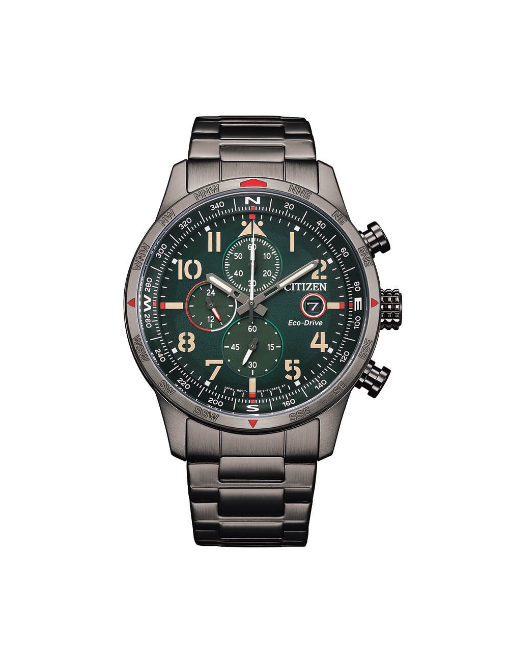 Reloj Eco-Drive Cronografo Esf Verde