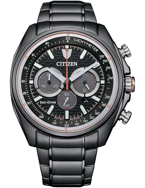 Reloj Eco-Drive Ss Ip Grey Cronografo