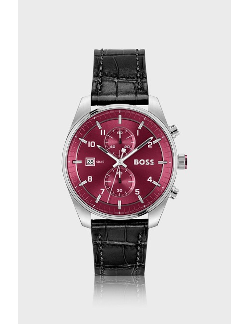 Reloj Hugo Boss Esf Azul Cadena Acero Caballero