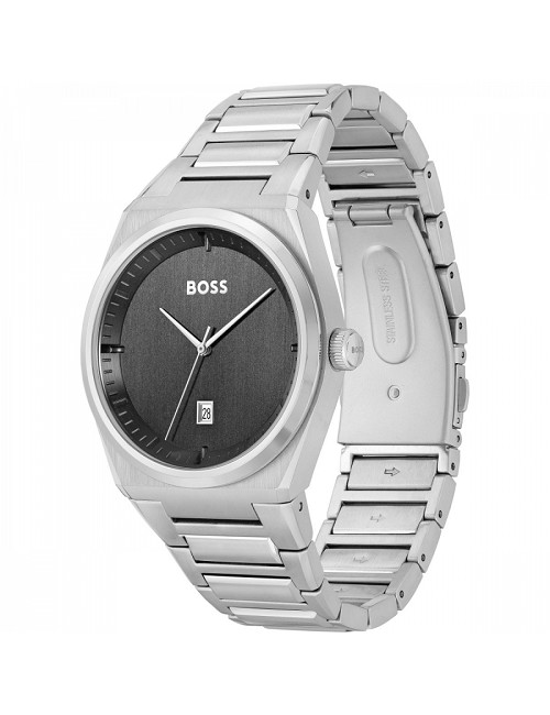 Reloj Acero Esf Gris Cadena Acero