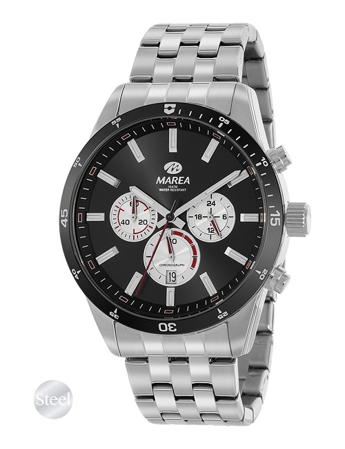 Reloj Marea Caballero Steel Cronografo