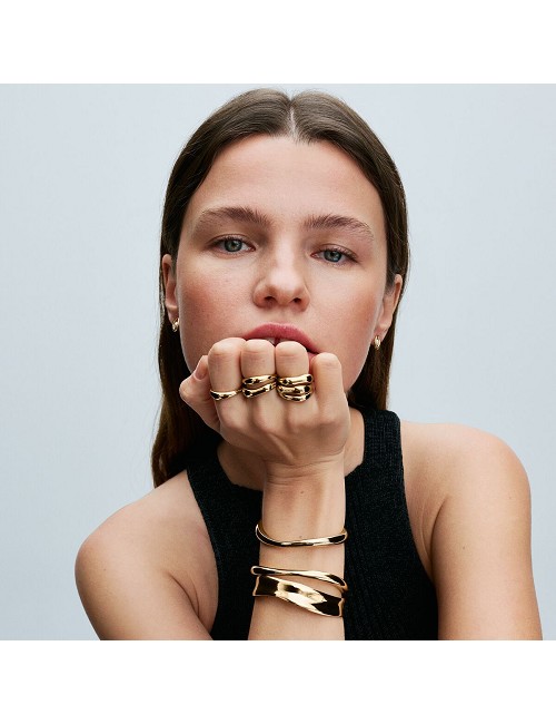 Pulsera Rígida Abierta Forma Orgánica