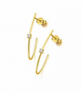 PENDIENTES ARO ALARGDO DIAMANTES