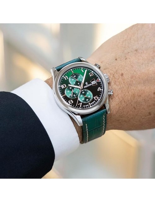 Festina Cab. Crono Ace. Cor. Esf. Verd.