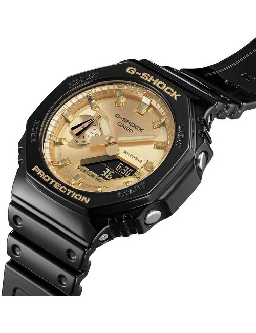 Reloj G-Shock Negro Esf Dorada
