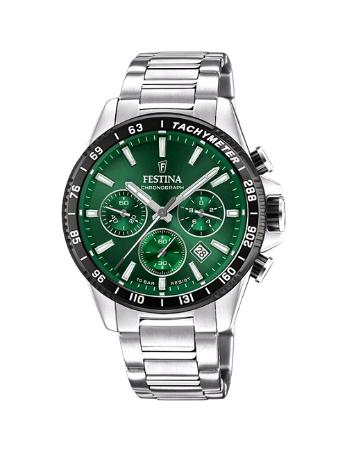Festina Cab. Crono Ace. Esf. Verd.