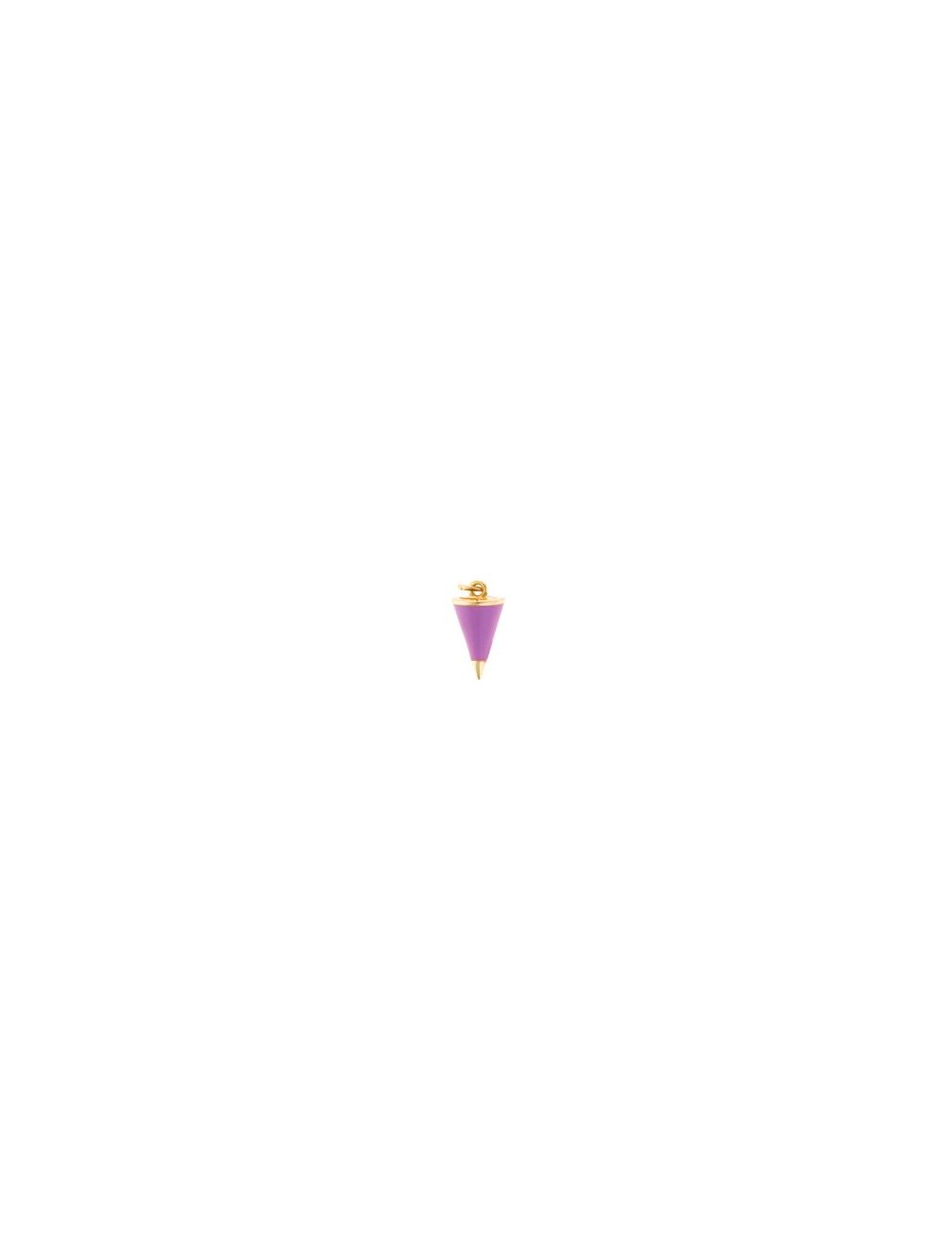 Charm Plata Chapadodorado Cono Esmal. Morado