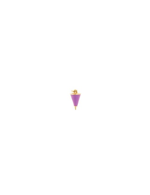 Charm Plata Chapadodorado Cono Esmal. Morado