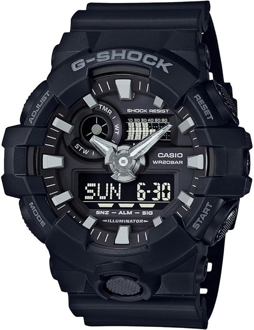 Reloj Esf Negra Caucho Negro G-Shok