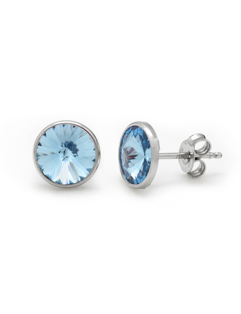 Pend. 8 mm Agua Marina-Rh