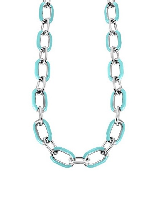 Lotus Style Collar Sra. Ace. Azcl.