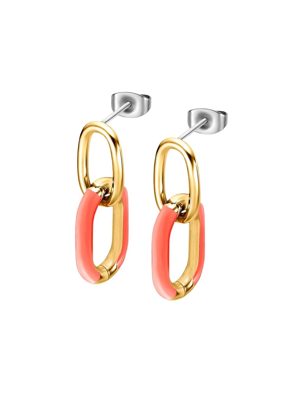 Lotus Style Pendiente Sra. Chap. Coral.