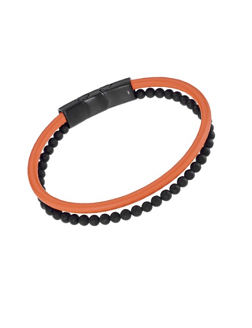 Pulsera Caballero Negro Naranja