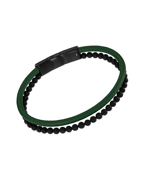 Pulsera Caballero Negro/Verde