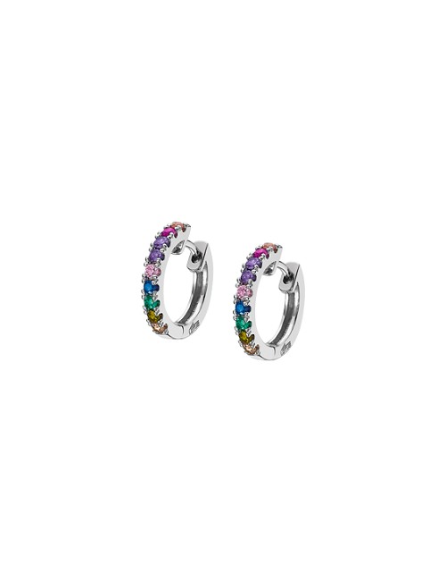 Lotus Silver Pendiente Sra. Aros. Colores