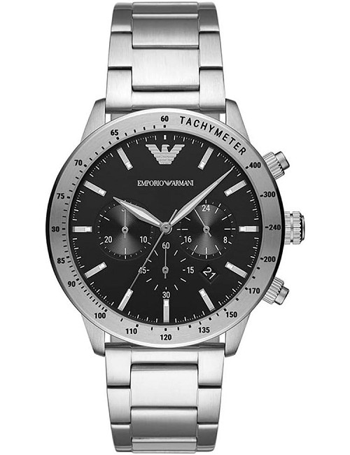 Reloj de Caballero Esfera Negra Ind Plat