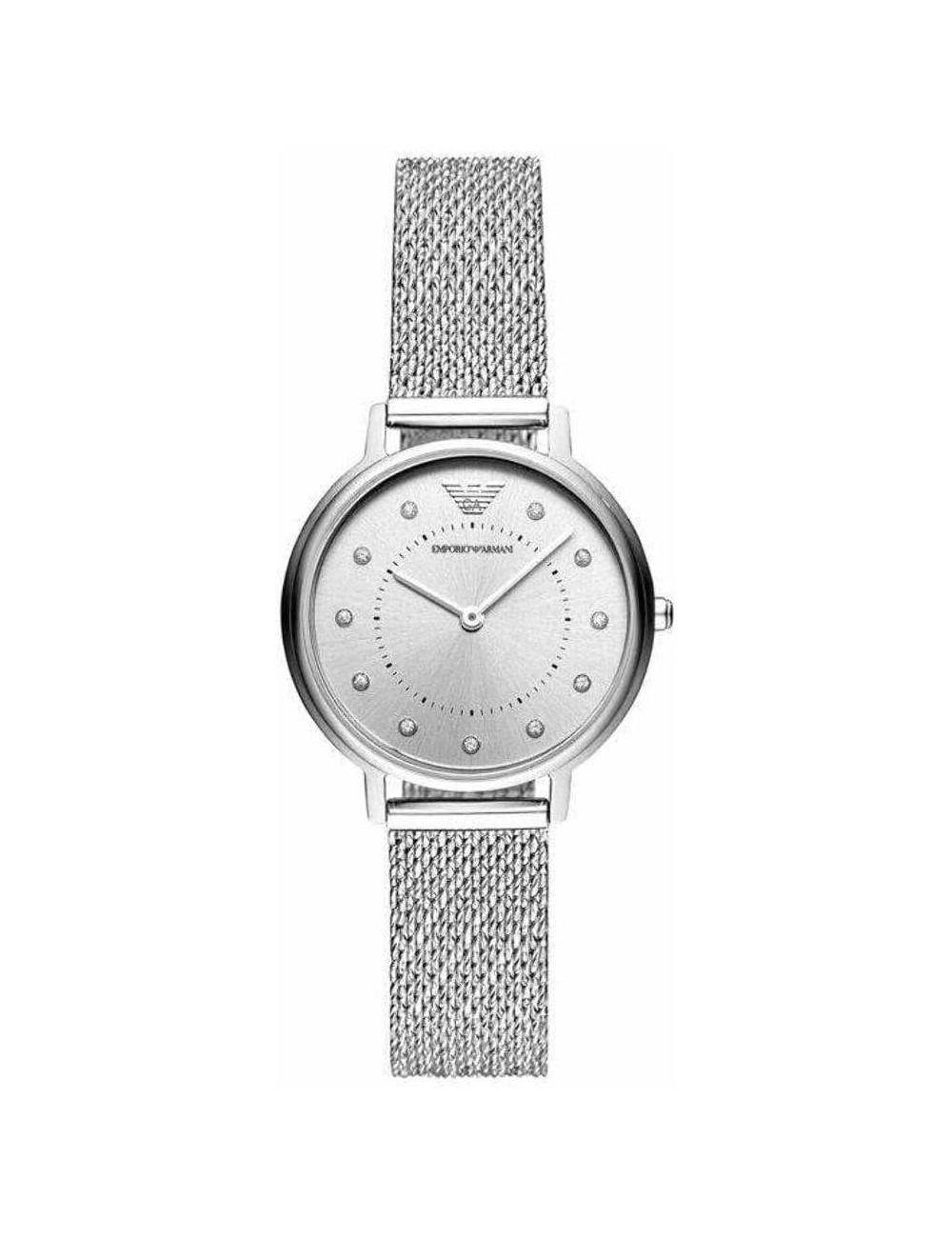 Reloj Mujer Caja Plateada Esfera Reflejo
