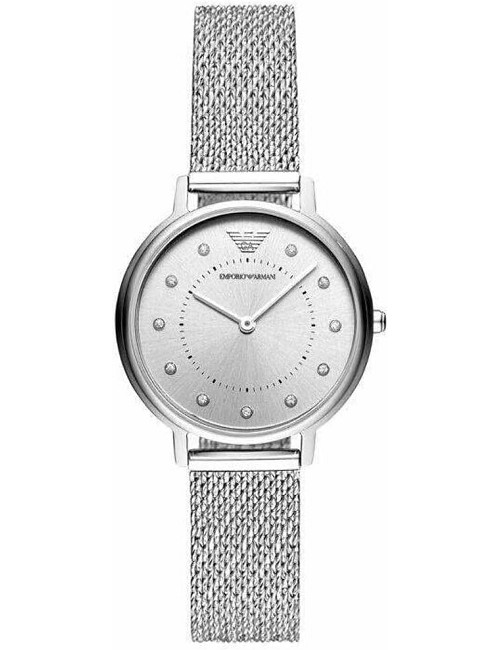 Reloj Mujer Caja Plateada Esfera Reflejo