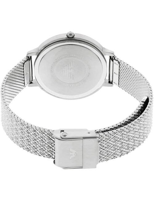 Reloj Mujer Caja Plateada Esfera Reflejo