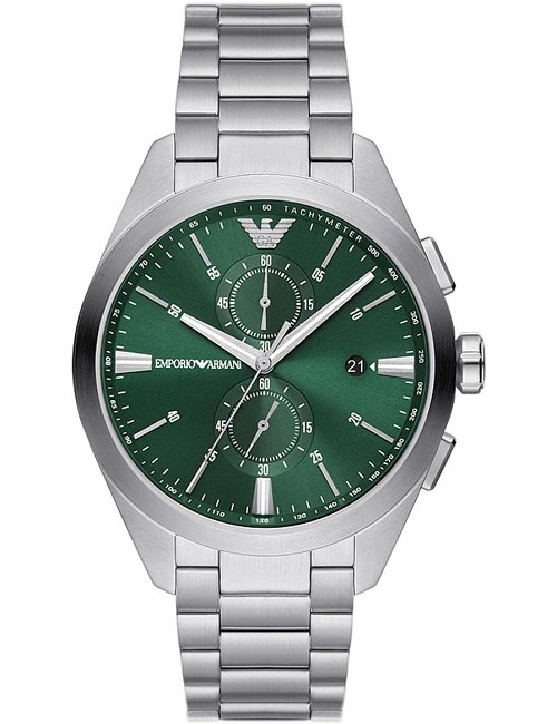 Reloj Emporio Armani Esf Verde Cadena Acero