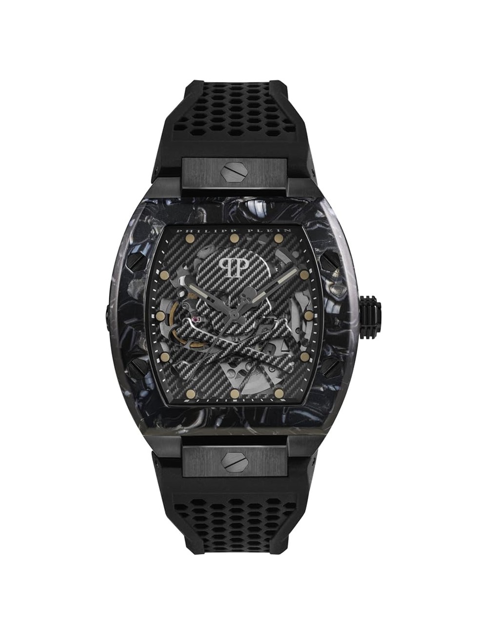 Reloj P. Plein The Skeleton 44Mm Caucho Rectangular