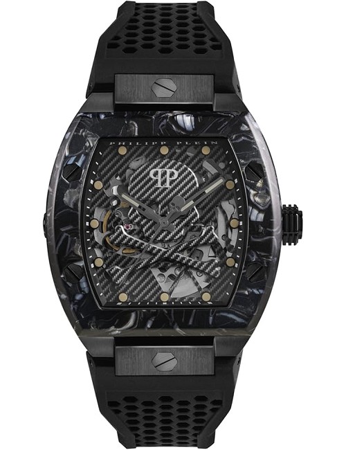 Reloj P. Plein The Skeleton 44Mm Caucho Rectangular