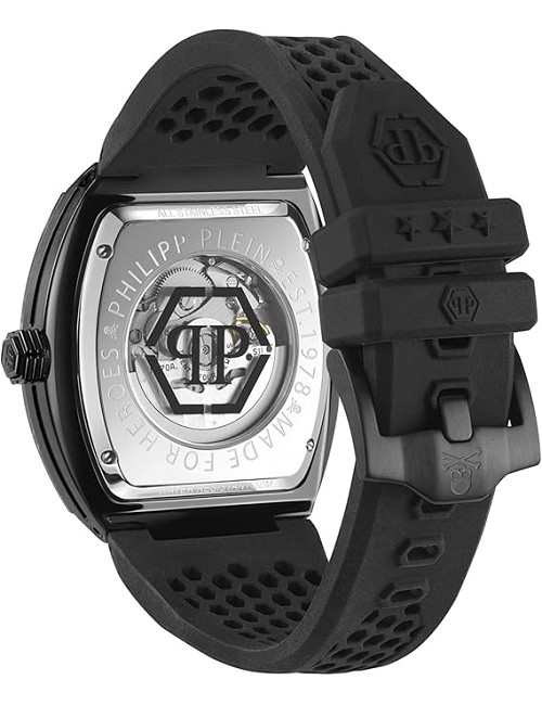 Reloj P. Plein The Skeleton 44Mm Caucho Rectangular