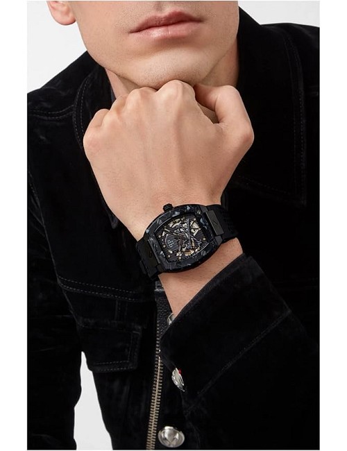 Reloj P. Plein The Skeleton 44Mm Caucho Rectangular