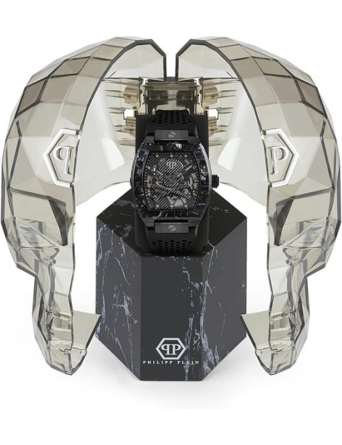Reloj P. Plein The Skeleton 44Mm Caucho Rectangular