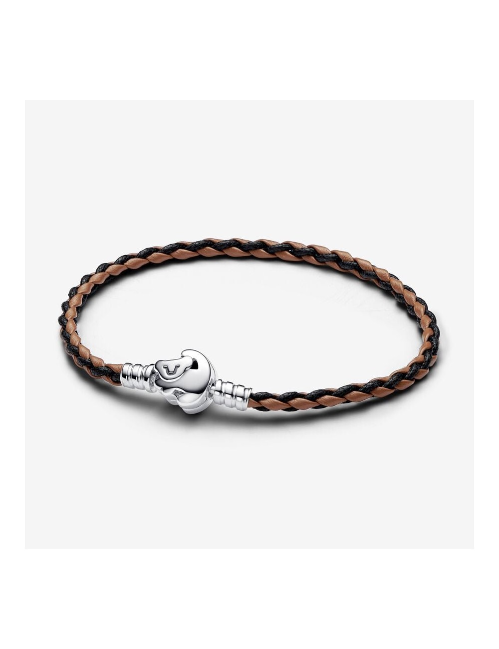 Pulsera Pandora Moments En Cuero Trenzado con Cierre El Rey León de Disney