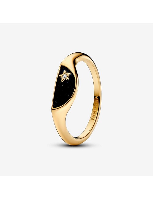 Anillo Pandora Me Mitad Sello Esmaltado