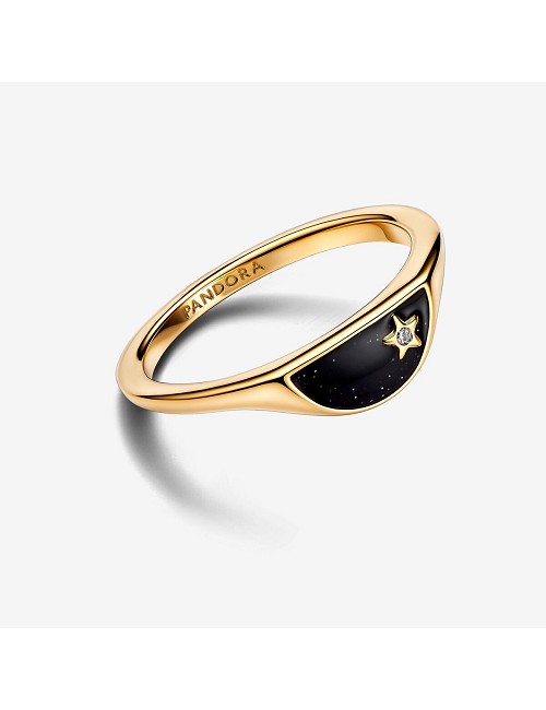 Anillo Pandora Me Mitad Sello Esmaltado