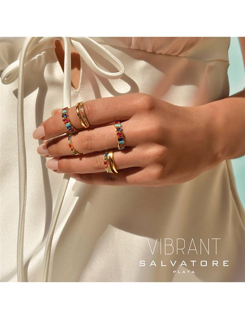 Sortija Plata Chapadodorado Doble Linea Circo.