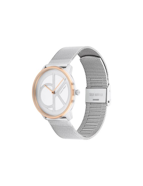 Reloj Sra Cadena Acero Malla Bicolor