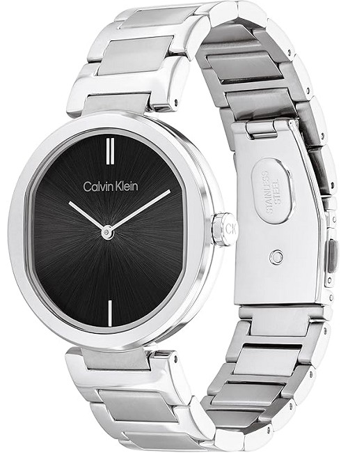Reloj Sra Esf Negra Cadena Acero