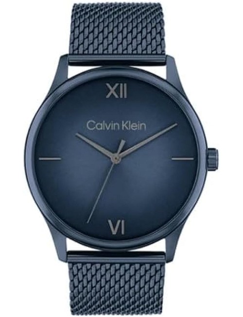Reloj Caballero Cadena y Caja Azul Malla