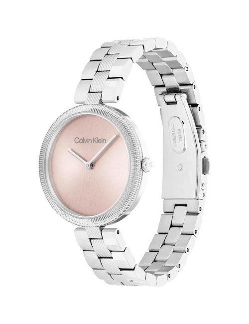 Reloj Sra Cadena Acero Esf Plateada