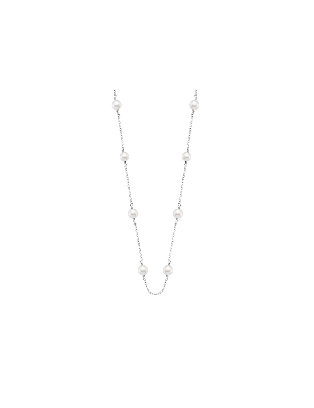 Lotus Silver Collar Sra. Gargantil. Perlas