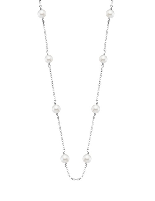 Lotus Silver Collar Sra. Gargantil. Perlas
