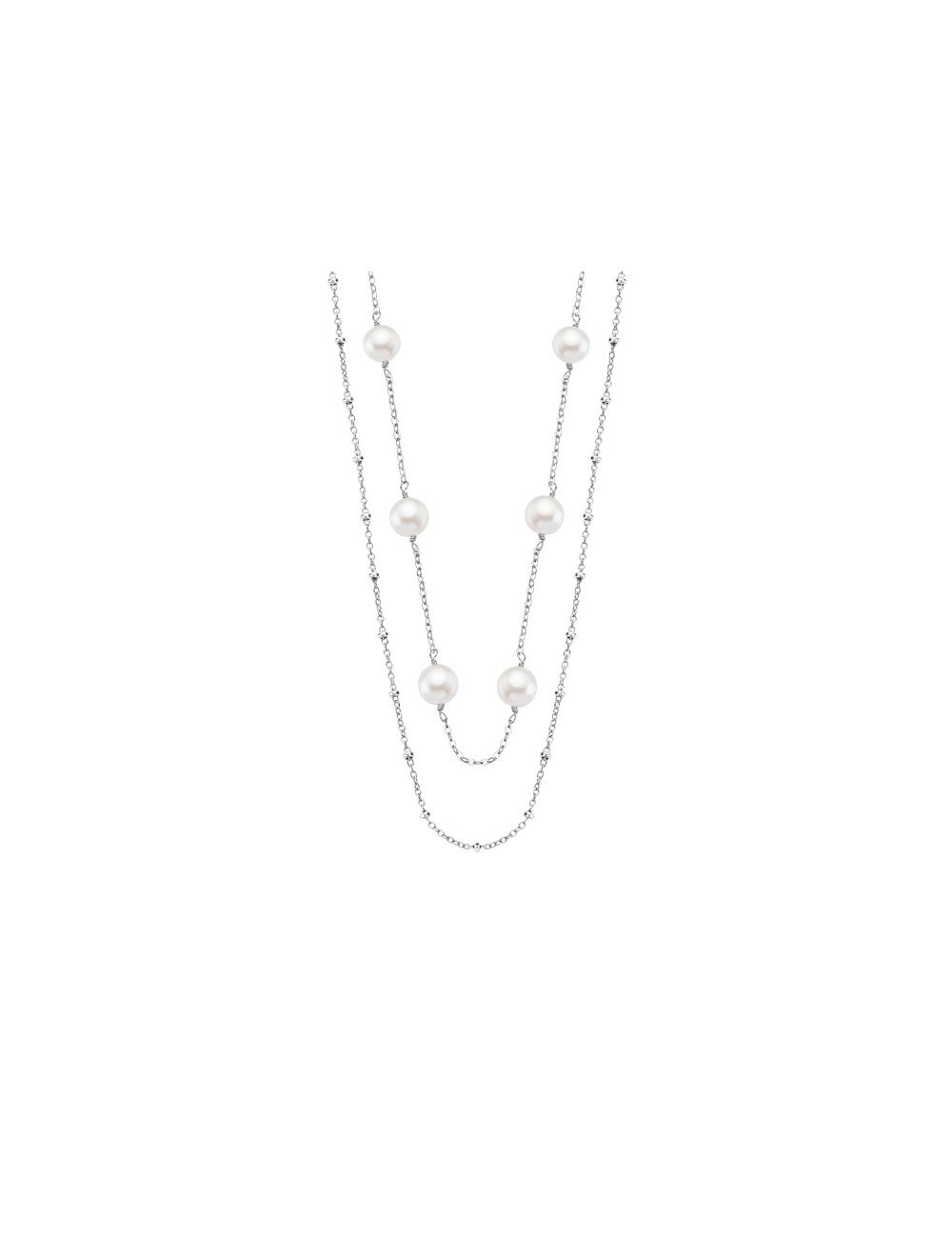 Lotus Silver Collar Sra. Perl-Culti. Dob-C