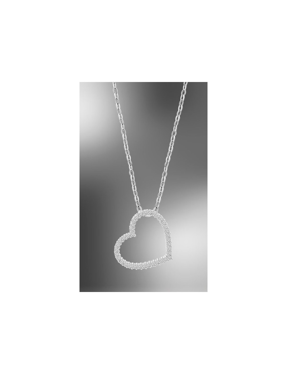 Lotus Silver Collar Sra. Corazon. Blanco