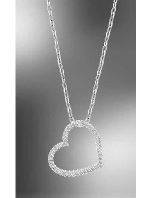Lotus Silver Collar Sra. Corazon. Blanco