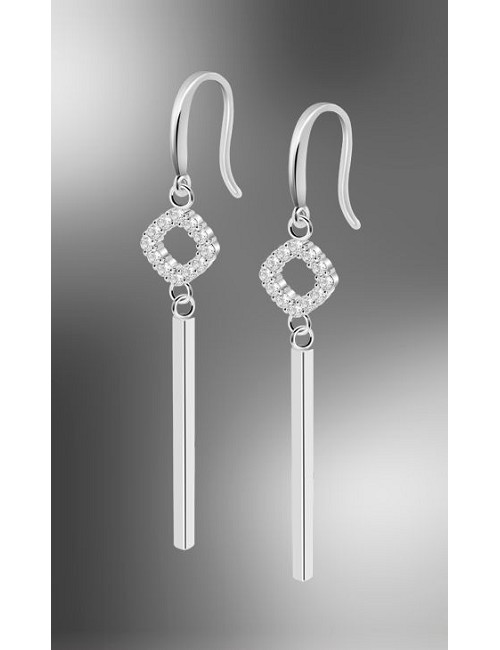 Lotus Silver Pendiente Sra. Largo. Forma
