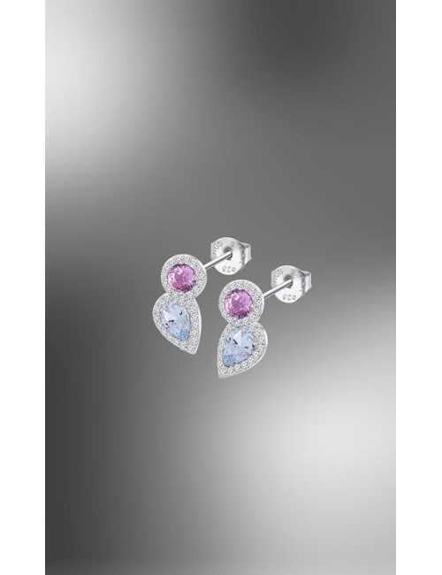 Lotus Silver Pendiente Sra. Ag Silver