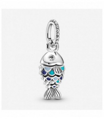 Charm Colgante Pez Escamas Azules