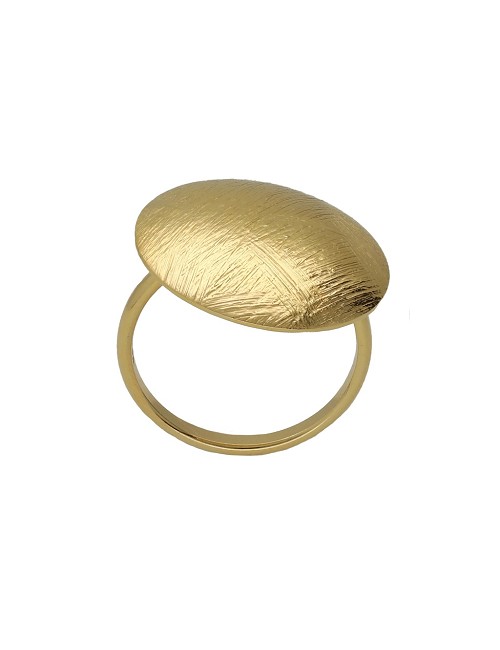Anillo Ajustable Esfera Plata Rodio