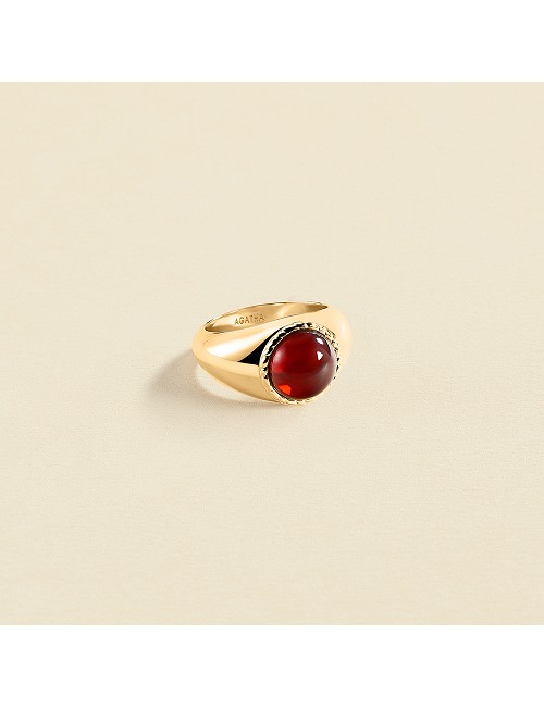 Anillo Cabujon Granate