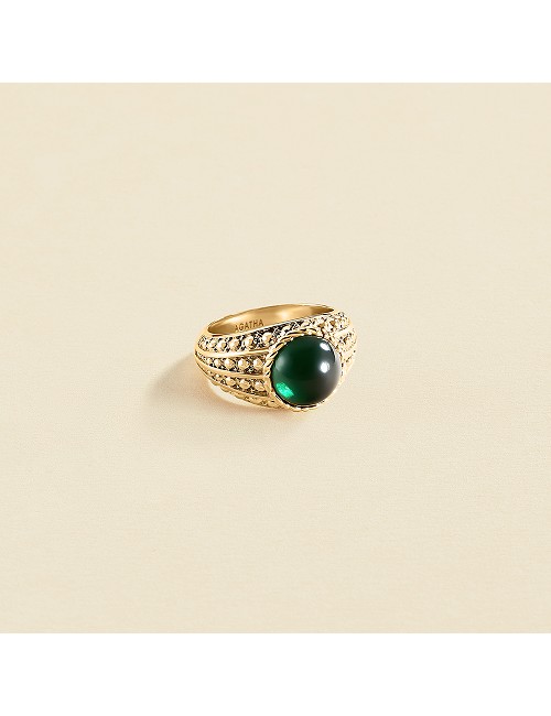 Anillo Cabujon Verde