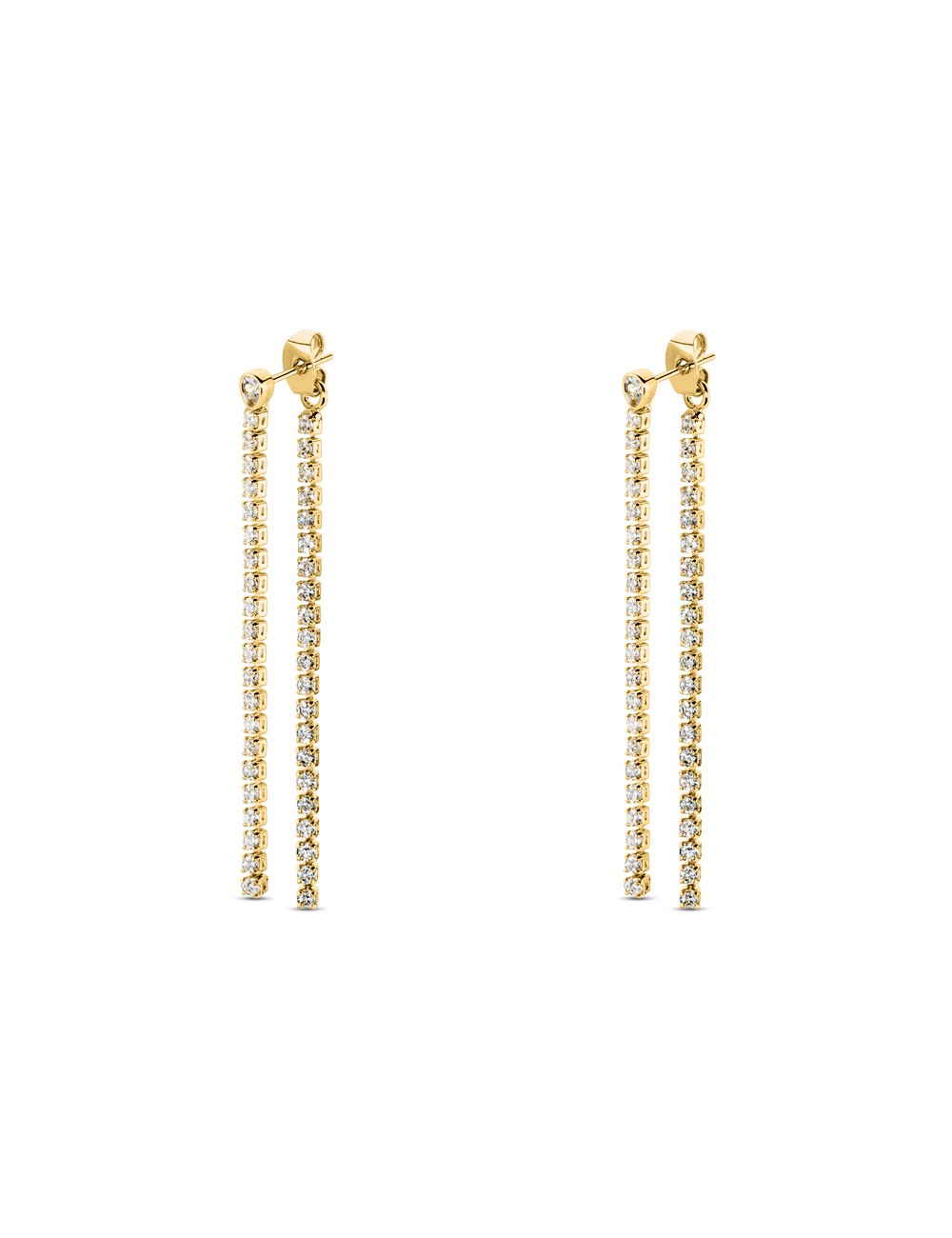 Ear1Isis Linear Earrings Tennis Chain W