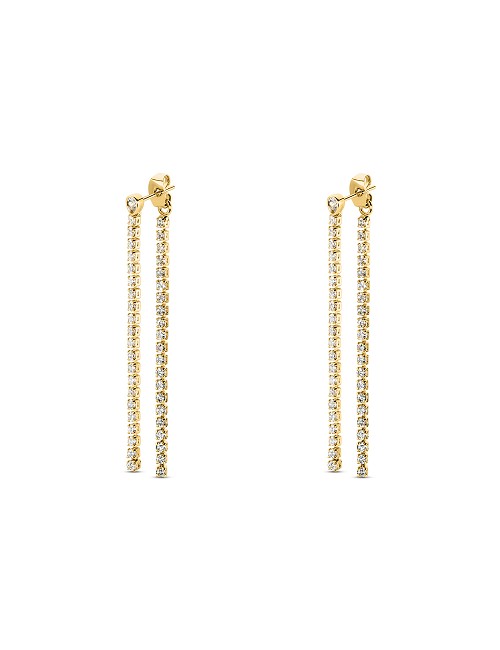 Ear1Isis Linear Earrings Tennis Chain W